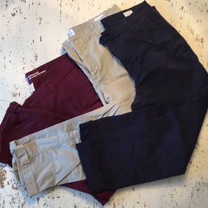3 Pairs of Girlfriend Cropped Pants